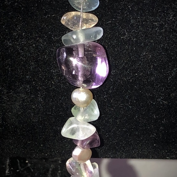 Lilac & Pearl Sterling Silver Bracelet - Picture 7 of 15